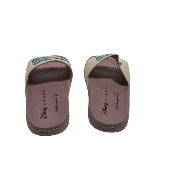 Disney X Coach Sport Slide With Walt Disney World Motif in Purple & White Size 6 - Picture 6 of 8